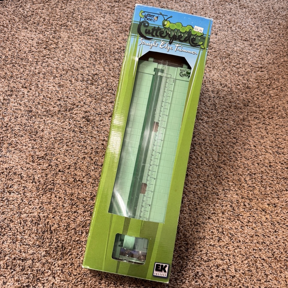 Cutter Bee Green Cutterpede Straight Edge Trimmer 12” Crafting Scrapbooking